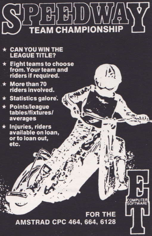 cover of the Amstrad CPC game Speedway Team Championship  by GameBase CPC