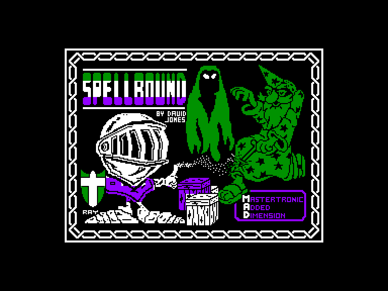 screenshot of the Amstrad CPC game Spellbound by GameBase CPC