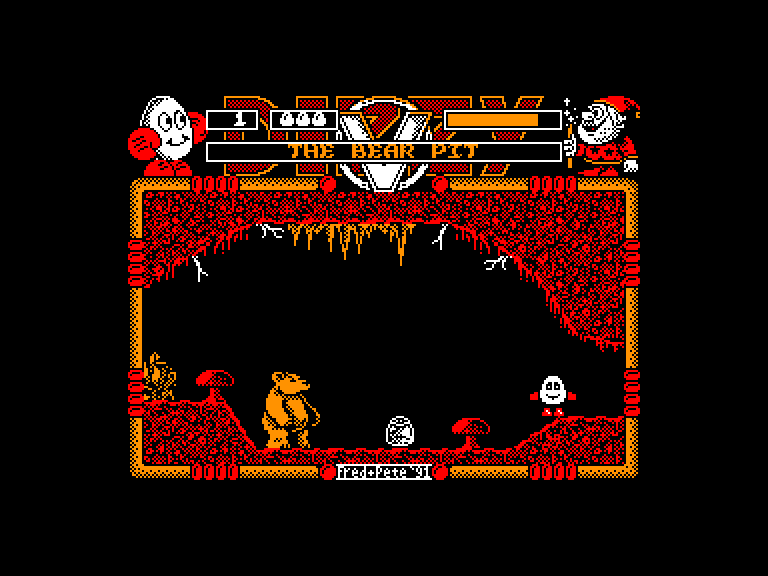 screenshot of the Amstrad CPC game Dizzy 9: Spellbound Dizzy by GameBase CPC