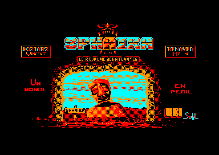 screenshot du jeu Amstrad CPC Sphaira