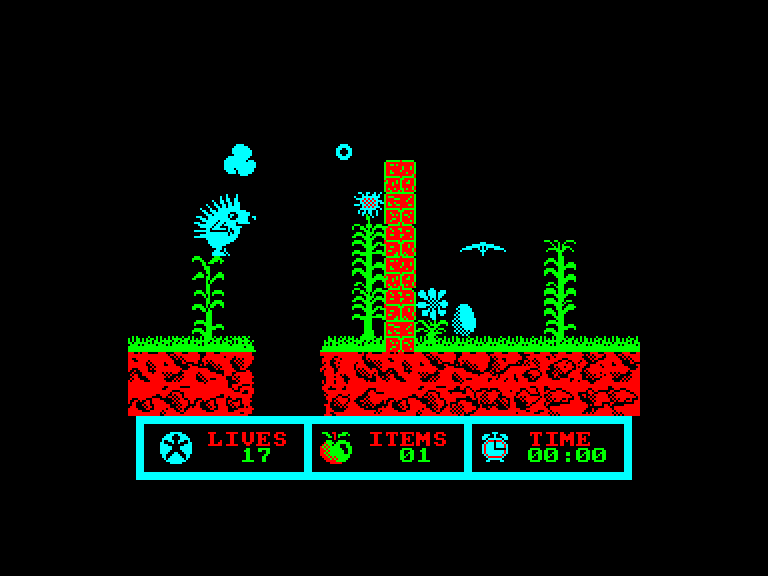 screenshot of the Amstrad CPC game Spiky Harold by GameBase CPC