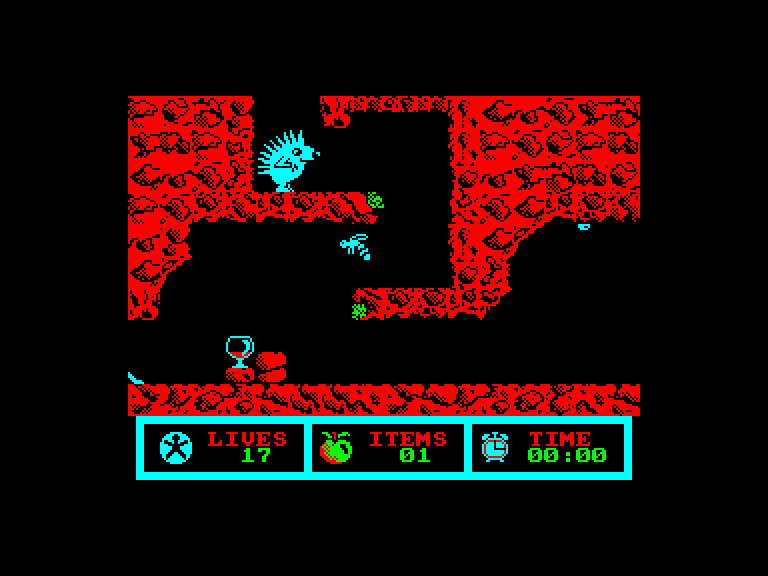 screenshot of the Amstrad CPC game Spiky Harold by GameBase CPC