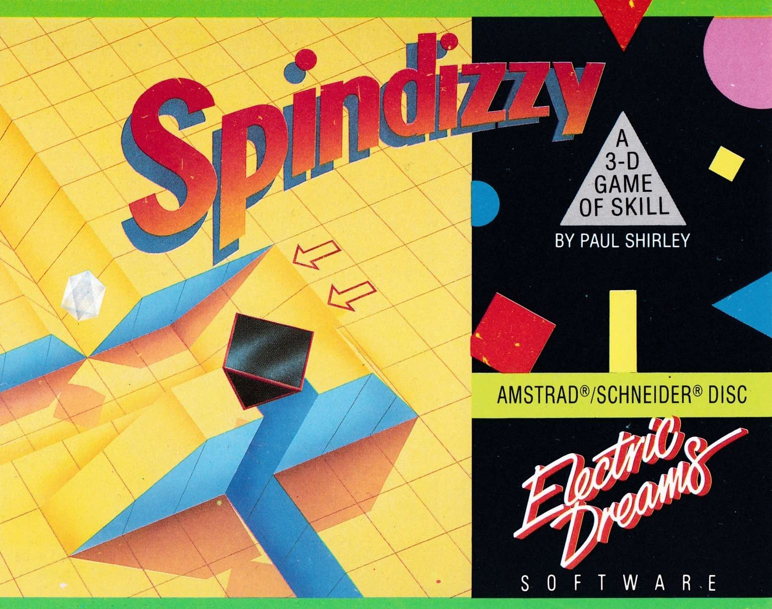 cover of the Amstrad CPC game Spindizzy  by GameBase CPC