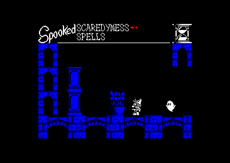 screenshot of the Amstrad CPC game Spooked by GameBase CPC