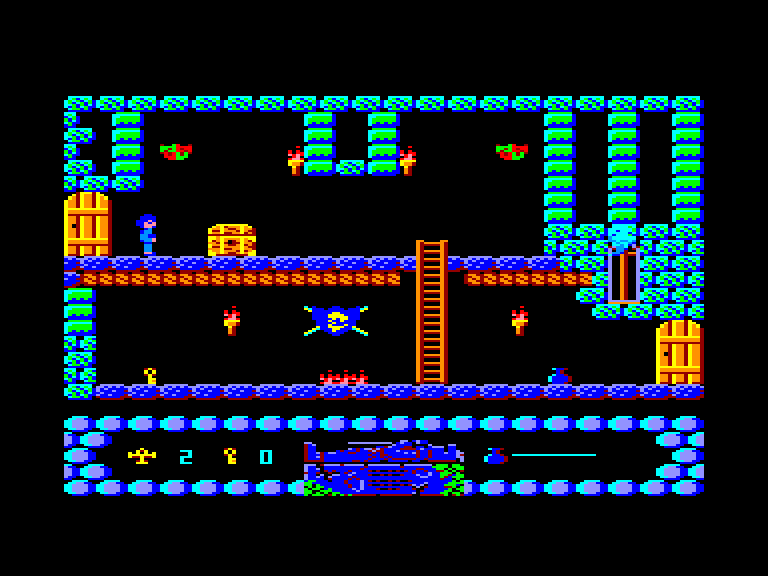 screenshot of the Amstrad CPC game Spooky Castle by GameBase CPC