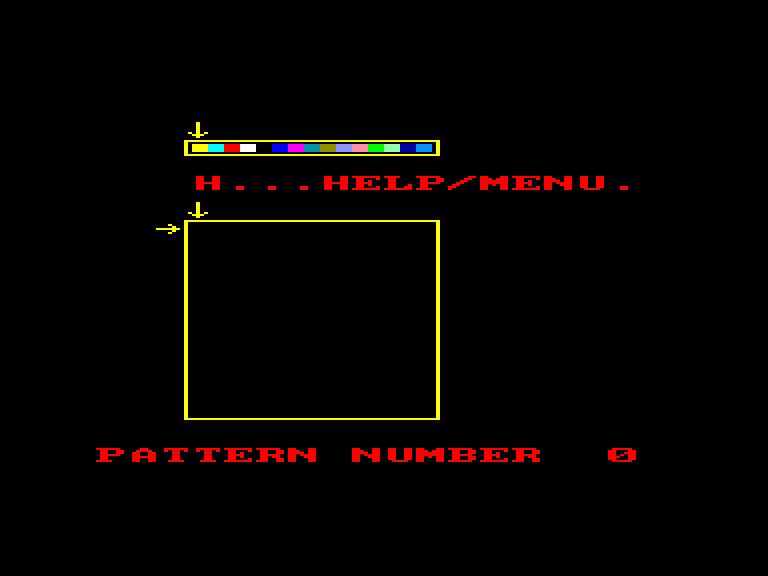 screenshot of the Amstrad CPC game Sprite Generator by GameBase CPC