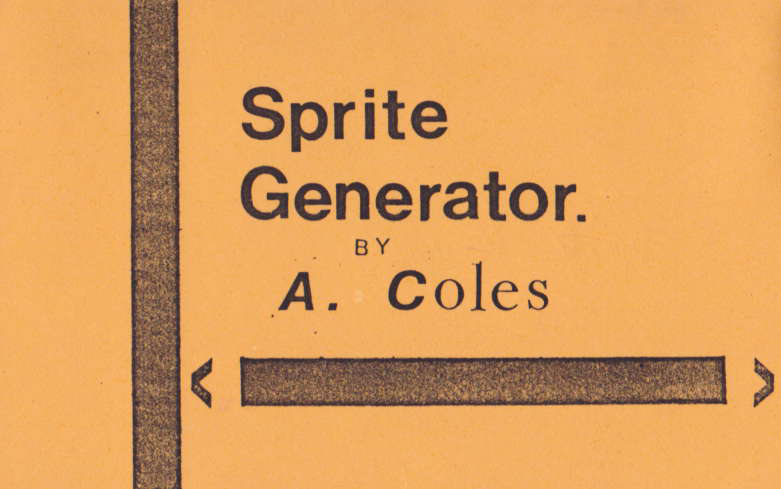 cover of the Amstrad CPC game Sprite Generator  by GameBase CPC