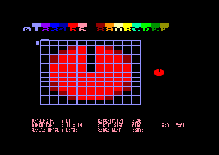 screenshot of the Amstrad CPC game Sprites alive by GameBase CPC
