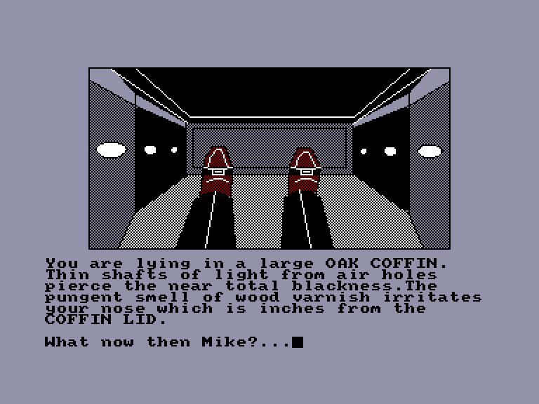 screenshot of the Amstrad CPC game Spy Trek Adventure by GameBase CPC