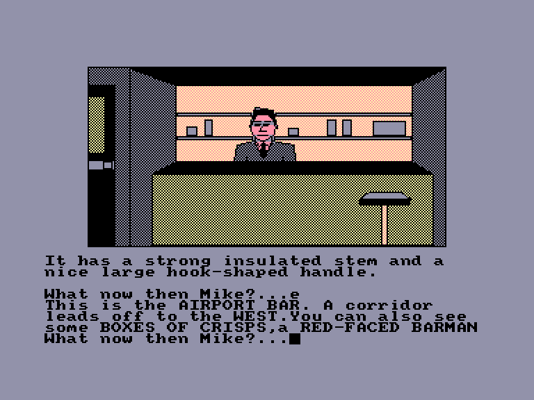 screenshot of the Amstrad CPC game Spy Trek Adventure by GameBase CPC