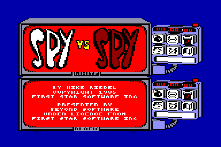 screenshot of the Amstrad CPC game Spy Vs Spy by GameBase CPC