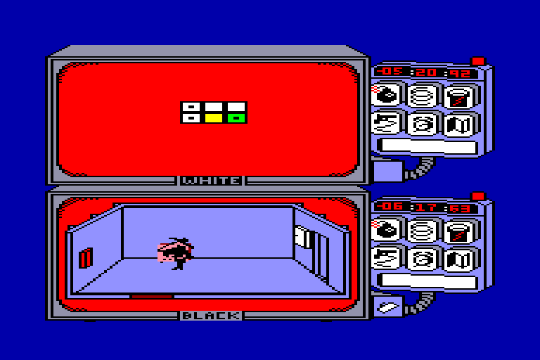 screenshot of the Amstrad CPC game Spy Vs Spy by GameBase CPC