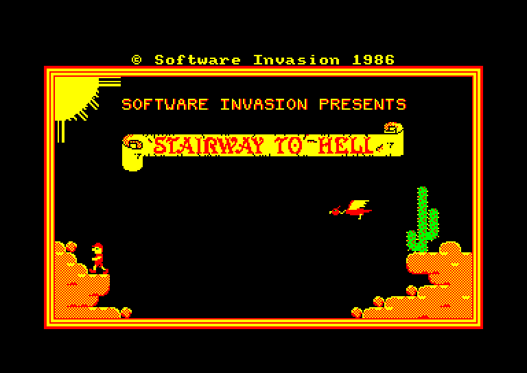 screenshot of the Amstrad CPC game Stairway to Hell by GameBase CPC