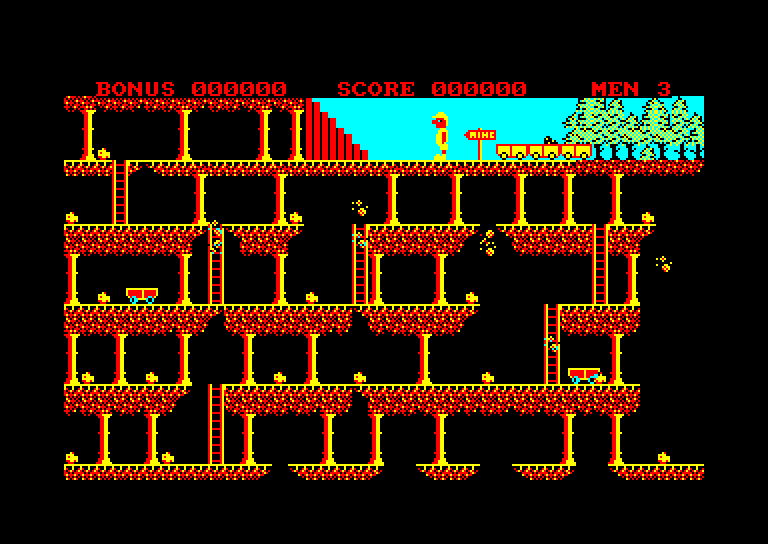 screenshot of the Amstrad CPC game Stairway to Hell by GameBase CPC