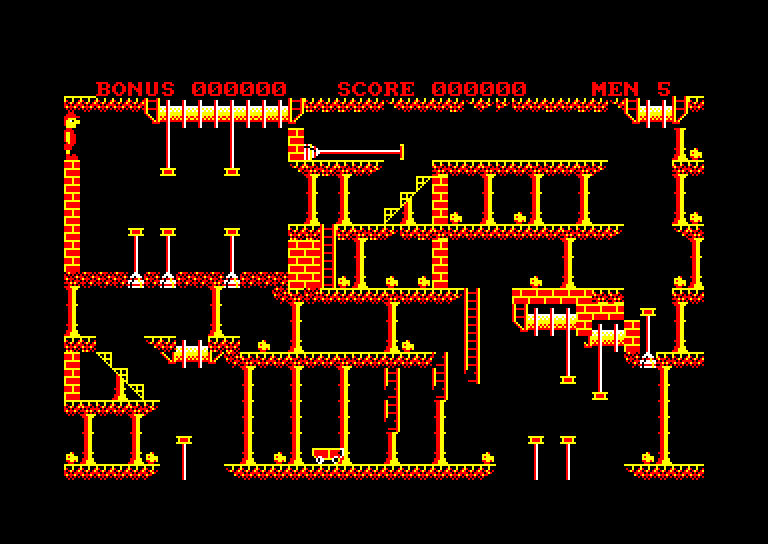 screenshot of the Amstrad CPC game Stairway to Hell by GameBase CPC