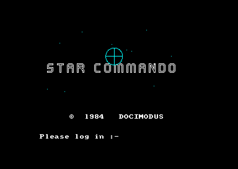 screenshot of the Amstrad CPC game Star commando by GameBase CPC