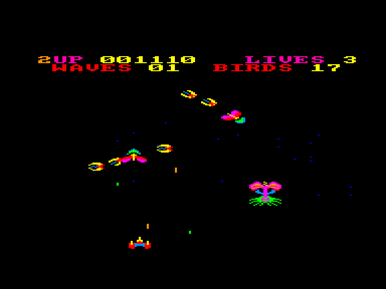 screenshot of the Amstrad CPC game Star firebirds by GameBase CPC