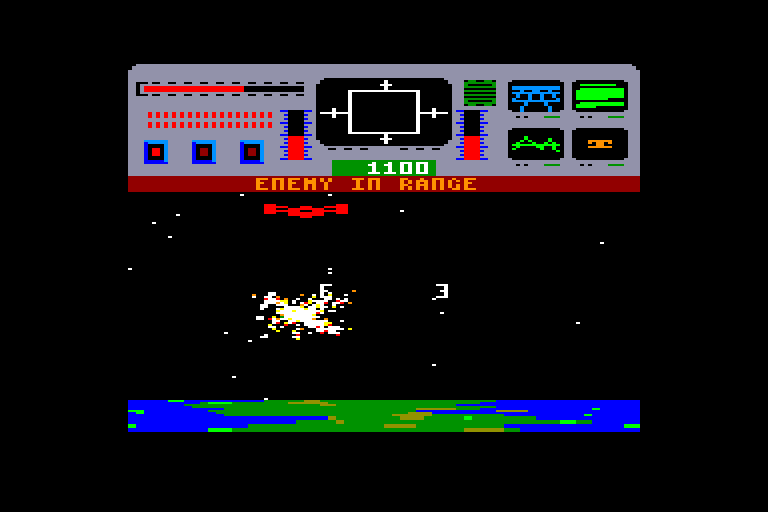 screenshot of the Amstrad CPC game Star raiders II by GameBase CPC