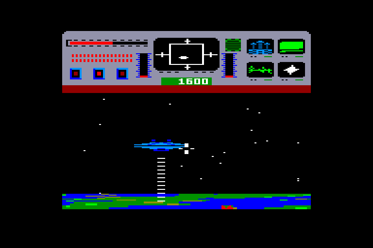 screenshot of the Amstrad CPC game Star raiders II by GameBase CPC