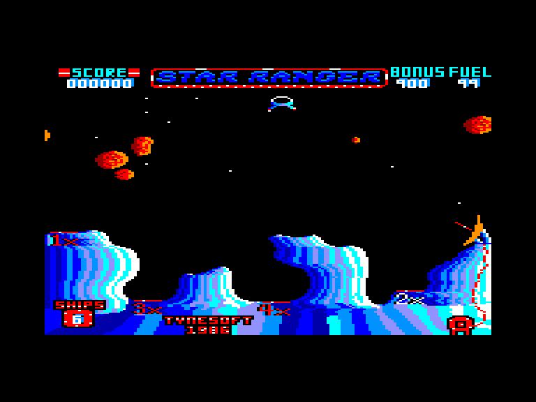 screenshot of the Amstrad CPC game Star ranger by GameBase CPC