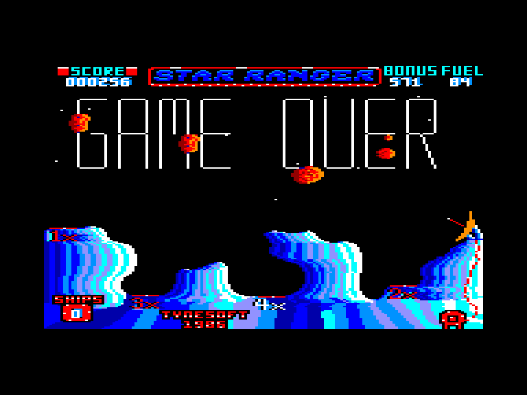 screenshot of the Amstrad CPC game Star ranger by GameBase CPC