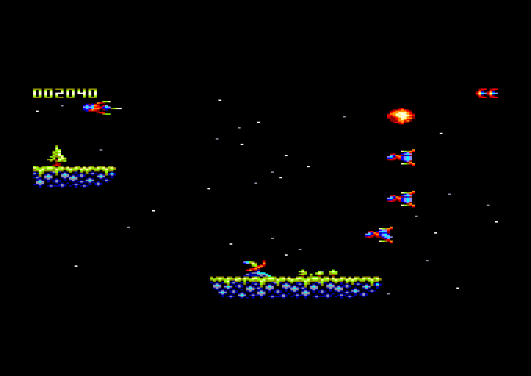 screenshot of the Amstrad CPC game Star Sabre by GameBase CPC