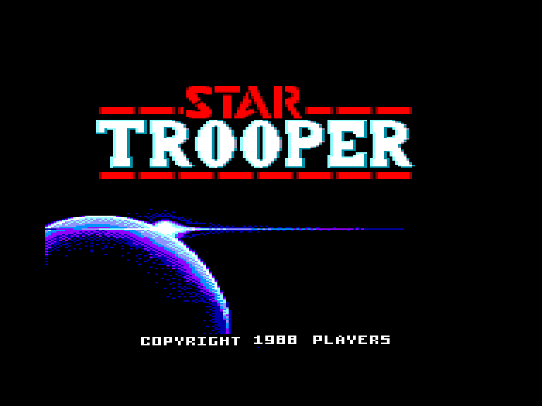 screenshot of the Amstrad CPC game Star trooper by GameBase CPC