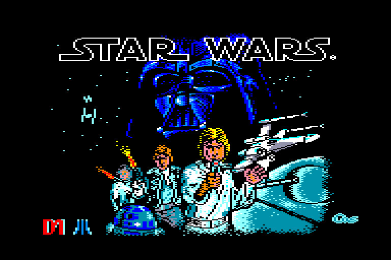 screenshot of the Amstrad CPC game Star Wars by GameBase CPC