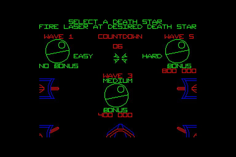 screenshot of the Amstrad CPC game Star Wars by GameBase CPC