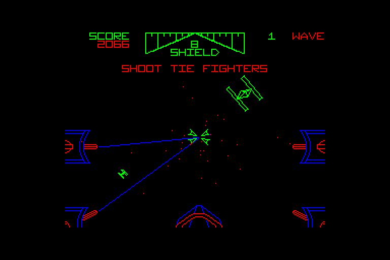 screenshot of the Amstrad CPC game Star Wars by GameBase CPC