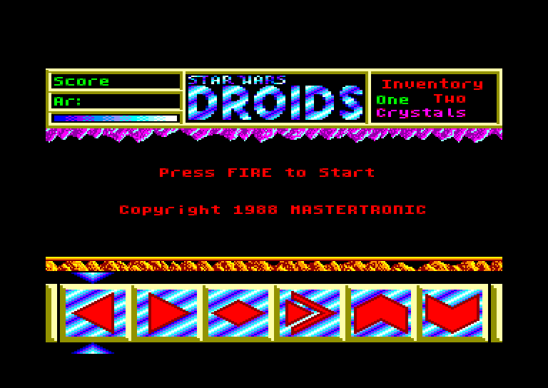 screenshot of the Amstrad CPC game Star wars droids by GameBase CPC