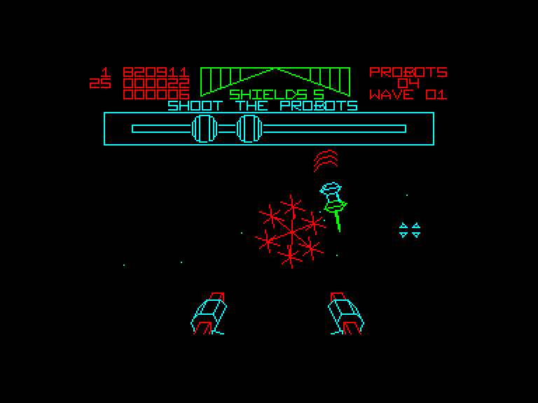 screenshot of the Amstrad CPC game Star Wars Trilogy by GameBase CPC