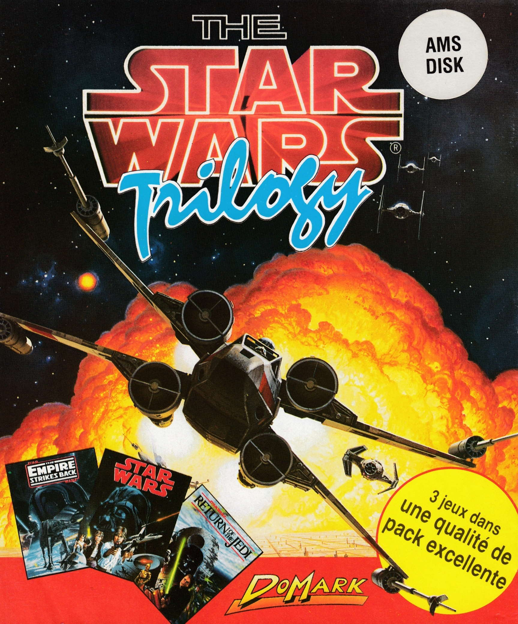 cover of the Amstrad CPC game Star Wars Trilogy  by GameBase CPC