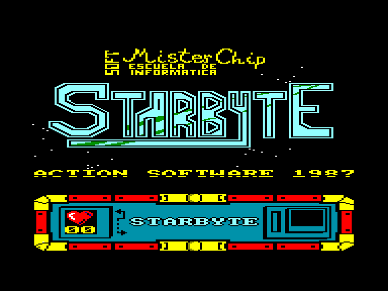 screenshot of the Amstrad CPC game Starbyte by GameBase CPC