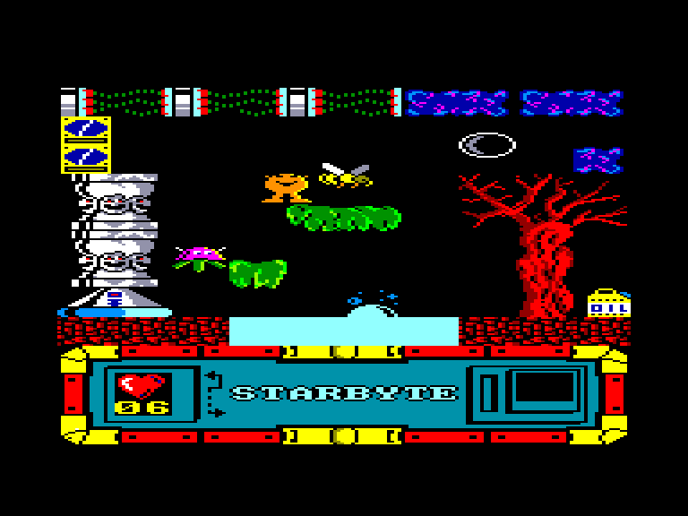 screenshot of the Amstrad CPC game Starbyte by GameBase CPC
