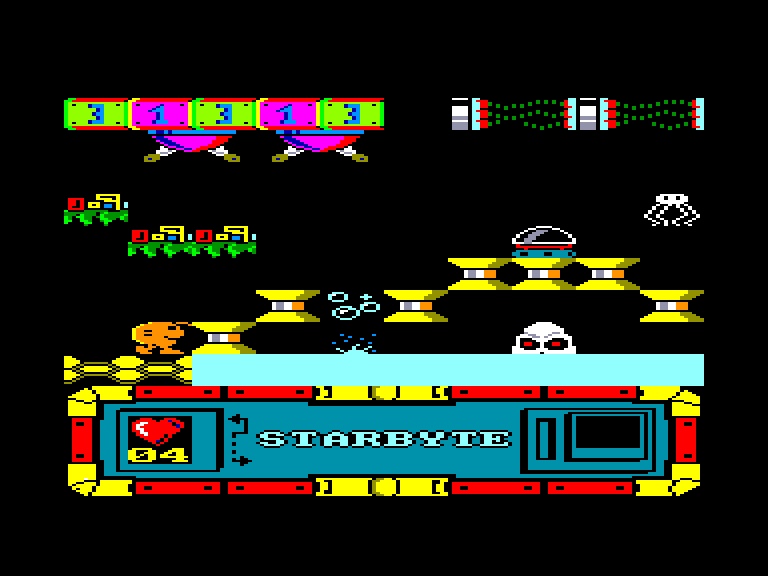 screenshot of the Amstrad CPC game Starbyte by GameBase CPC