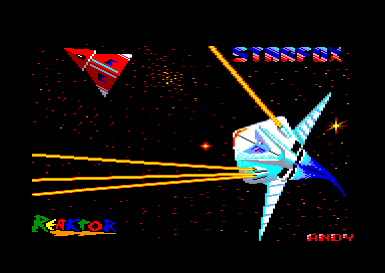 screenshot of the Amstrad CPC game Starfox by GameBase CPC