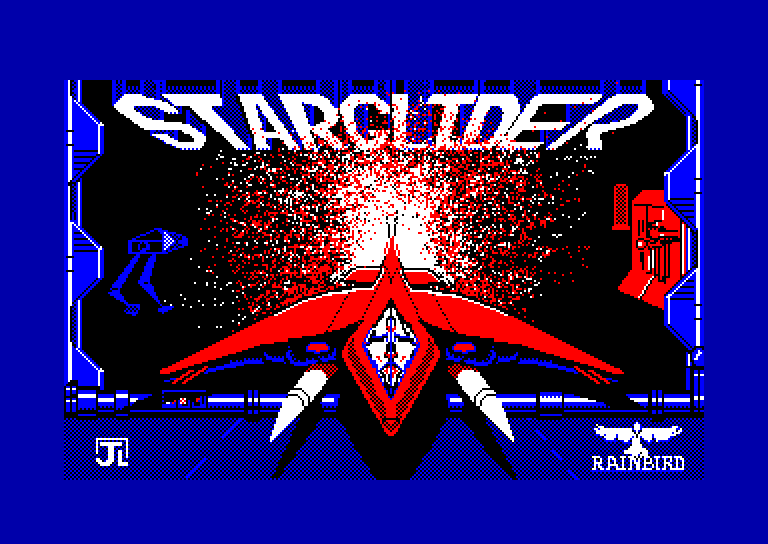 screenshot of the Amstrad CPC game Starglider by GameBase CPC