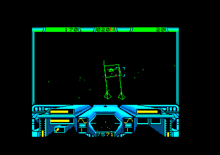 screenshot of the Amstrad CPC game Starglider by GameBase CPC