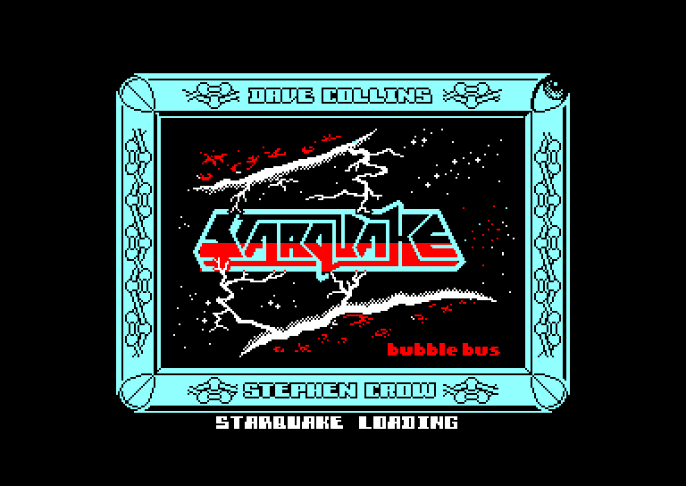 screenshot of the Amstrad CPC game Starquake by GameBase CPC