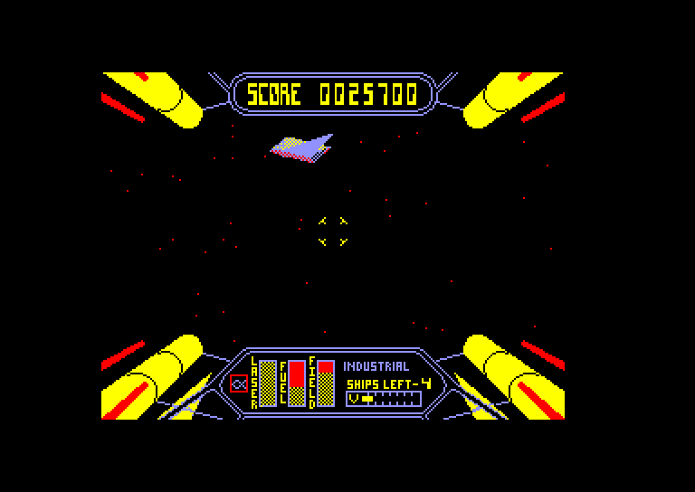 screenshot of the Amstrad CPC game Starstrike II by GameBase CPC