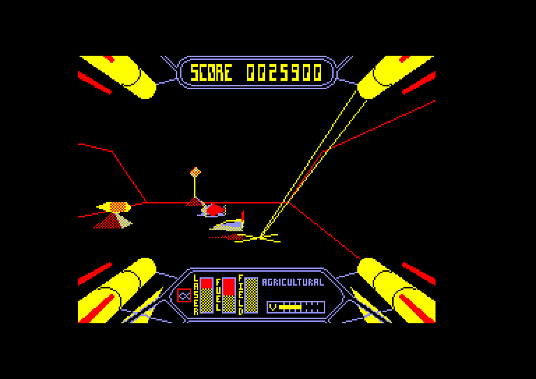 screenshot of the Amstrad CPC game Starstrike II by GameBase CPC