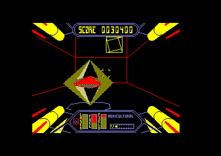 screenshot of the Amstrad CPC game Starstrike II by GameBase CPC