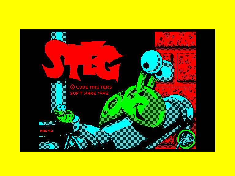 screenshot of the Amstrad CPC game Steg The Slug by GameBase CPC