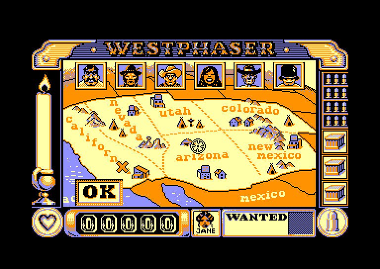 screenshot of the Amstrad CPC game Steve mcqueen westphaser by GameBase CPC