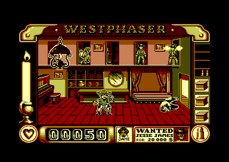 screenshot of the Amstrad CPC game Steve mcqueen westphaser by GameBase CPC