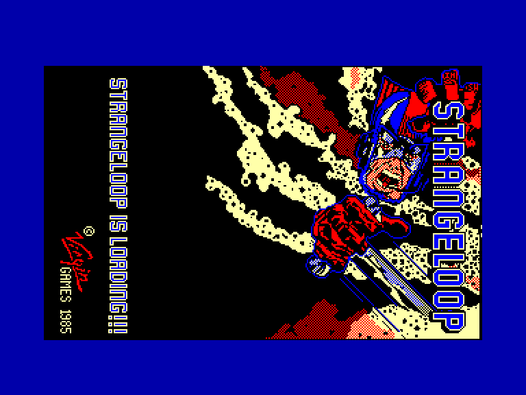 screenshot of the Amstrad CPC game Strangeloop by GameBase CPC