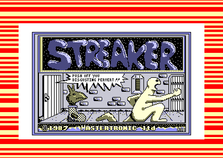 screenshot of the Amstrad CPC game Streaker by GameBase CPC