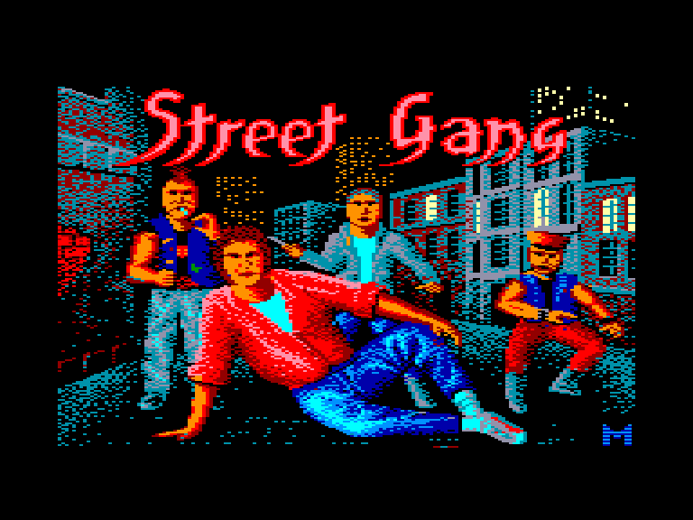 screenshot of the Amstrad CPC game Street gang by GameBase CPC
