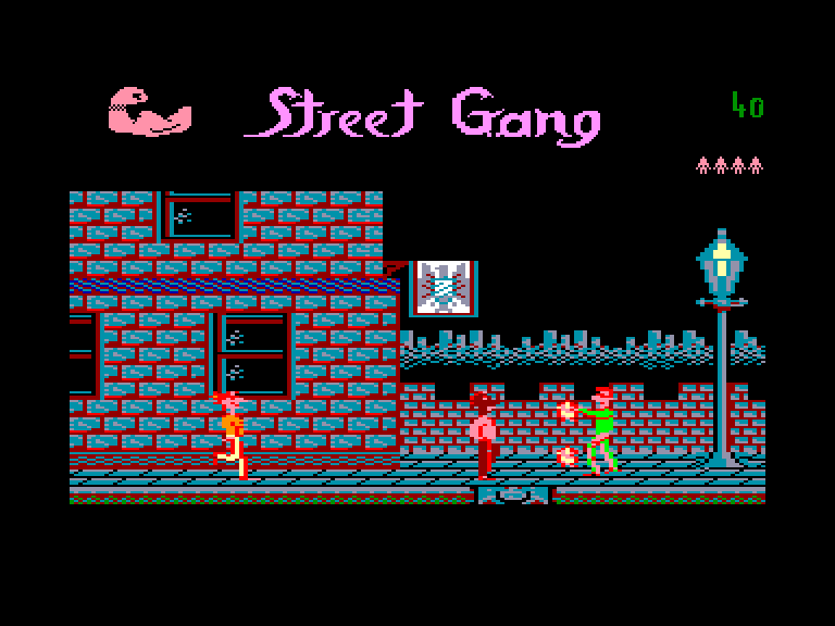 screenshot of the Amstrad CPC game Street gang by GameBase CPC